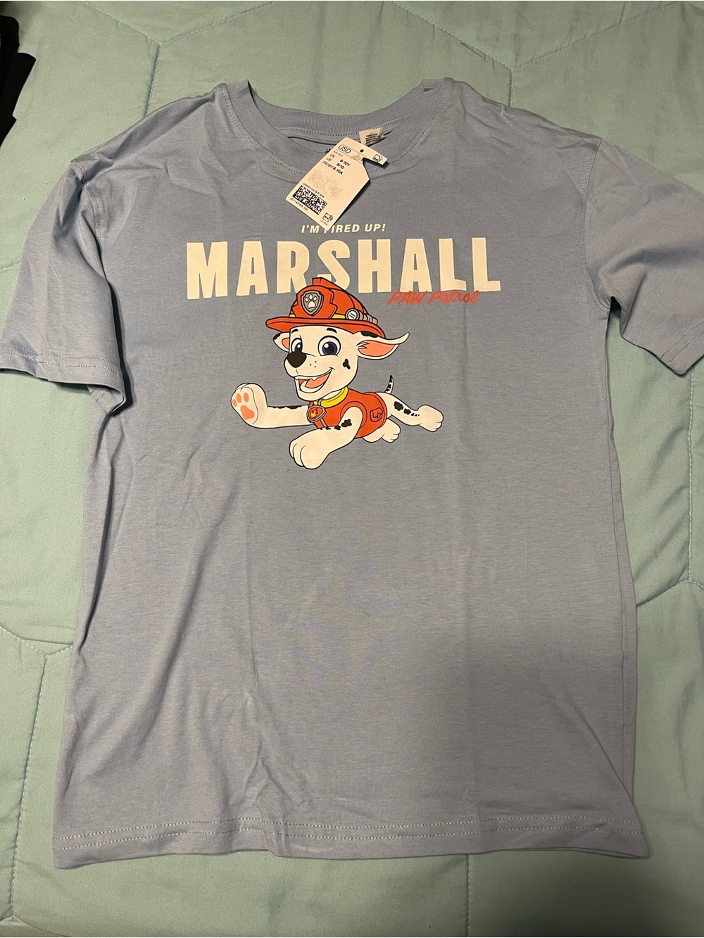 H&M Light Blue Marshall Paw Patrol Graphic Tee